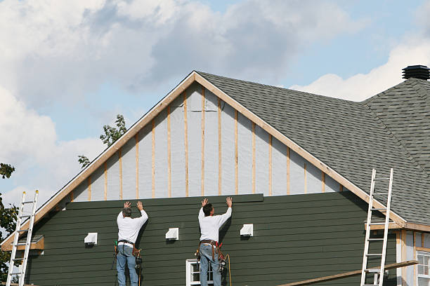Professional Siding technician working in Mount Airy, NC